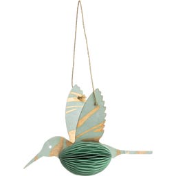 Tranquillo Hummingbird Paper Pendant - green
