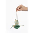 Tranquillo Hummingbird Paper Pendant - green