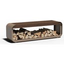 FORNO Range-Bûches en Aluminium SERRA Seat - 150 x 40 x 45 cm