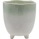 Chic Antique Pot de Fleurs sur Pied « Fayence » - ∅ 13 cm