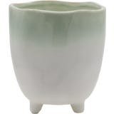 Chic Antique Bloempot op Voet "Fayence"