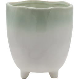 Chic Antique Pot de Fleurs sur Pied « Fayence » - ∅ 13 cm