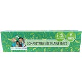 Kompostierbare, wiederverschlie&szlig;bare Aufbewahrungsbeutel 2,5 Liter