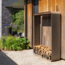 FORNO Aluminium-Holzaufbewahrung SERRA