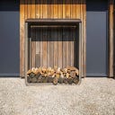 FORNO Aluminium-Holzaufbewahrung SERRA