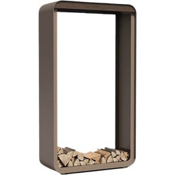 FORNO Aluminium-Holzaufbewahrung SERRA - 100 x 40 x 180 cm