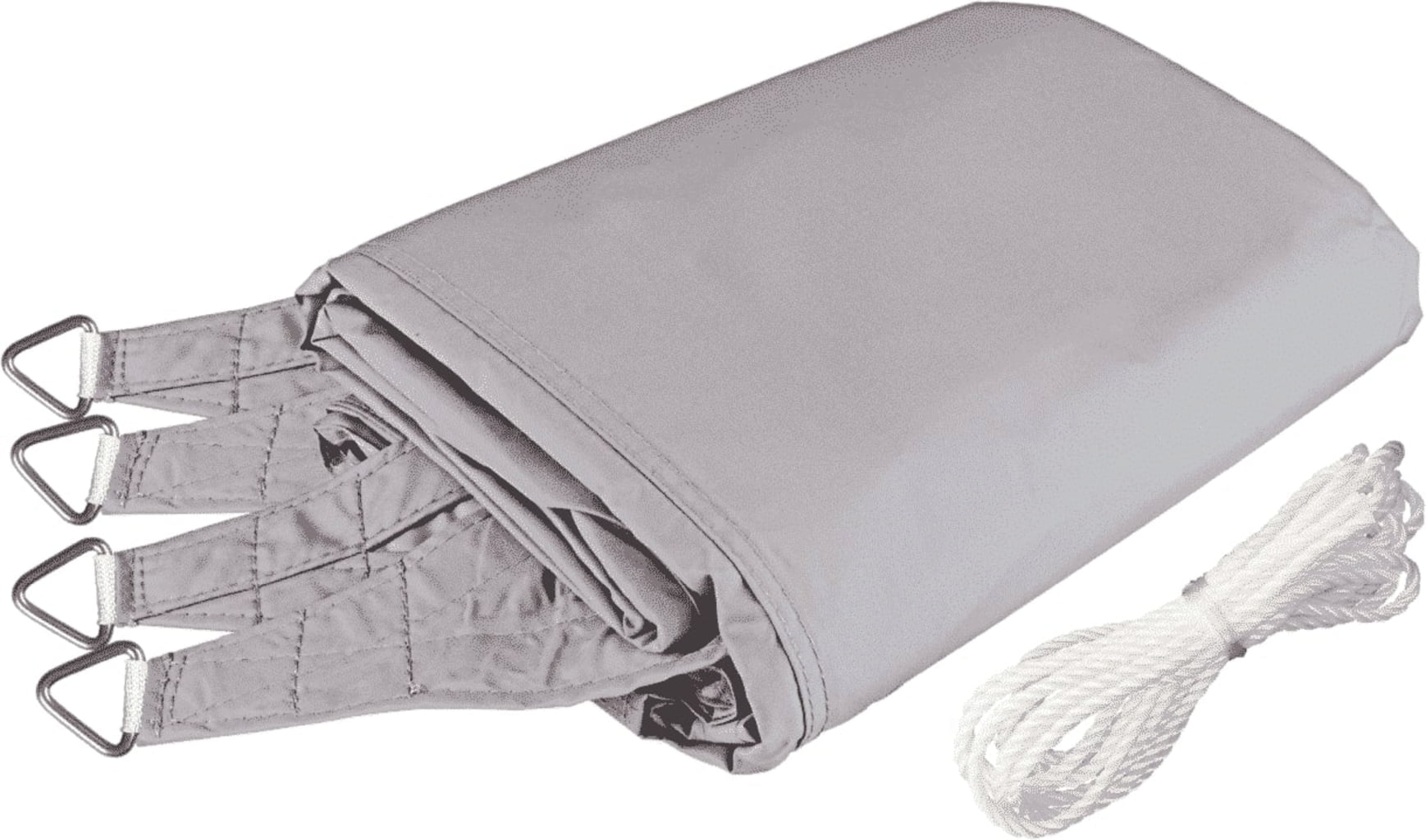 Windhager Solsegel SunSail CANNES Kvadrat 3x3m - gräddgrått