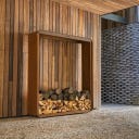 FORNO Cortenstahl-Holzaufbewahrung SERRA