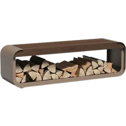 FORNO Range-Bûches en Aluminium SERRA Seat - 150 x 40 x 45 cm