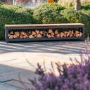 FORNO Stahl-Holzaufbewahrung LOGG Seat