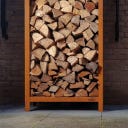 FORNO Cortenstahl-Holzaufbewahrung LOGG