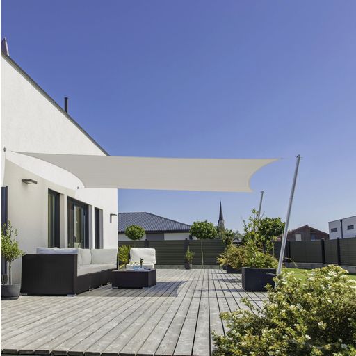 Tenda da Sole Quadrata - SunSail CANNES, 4 x 4 m - grigio crema