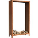 FORNO Cortenstahl-Holzaufbewahrung LOGG - 100 x 40 x 180 cm
