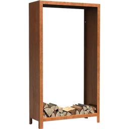 FORNO Cortenstahl-Holzaufbewahrung LOGG - 100 x 40 x 180 cm