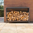 FORNO Stahl-Holzaufbewahrung LOGG