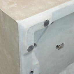 fleur ami Roccastone Pflanzwürfel natur beton - 40 x 40 x 44 cm