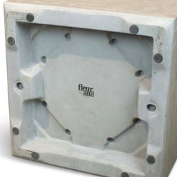 fleur ami Roccastone Pflanzwürfel natur beton - 40 x 40 x 44 cm