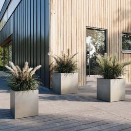 fleur ami Roccastone Pflanzwürfel natur beton - 40 x 40 x 44 cm