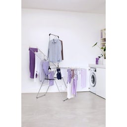 Brabantia HangOn-Trockengestell mit Bügel 25m - Metallic Grey