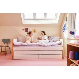 NOR Einzelbett mit Schubladen & Ausziehbett - 1 Stk