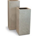 fleur ami Roccastone Pflanzsäule natur beton - 35 x 35 x 80 cm