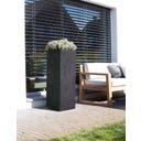 fleur ami Roccastone Pflanzsäule anthrazit - 35 x 35 x 80 cm