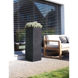 fleur ami Roccastone Pflanzsäule anthrazit - 35 x 35 x 80 cm