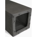 fleur ami Roccastone Pflanzsäule anthrazit - 35 x 35 x 80 cm