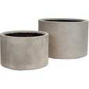 Roccastone Bodengefäß Cylinder natur beton - Ø 48 cm, H 30 cm
