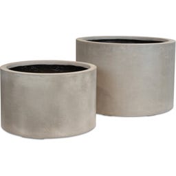 Roccastone Bodengefäß Cylinder natur beton - Ø 48 cm, H 30 cm