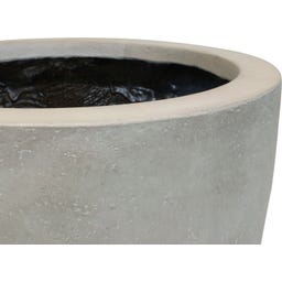 Roccastone Bodengefäß Classic natur beton - Ø 45 cm, H 38 cm