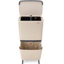 Brabantia SortUp Abfalleimer Hi, 10+10+25l - Soft Beige