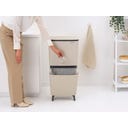 Brabantia SortUp Abfalleimer Hi, 10+10+25l - Soft Beige