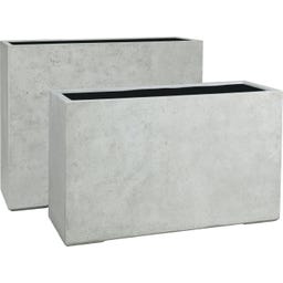 fleur ami Pure Raumteiler hellgrau - 100 x 35 x 60 cm
