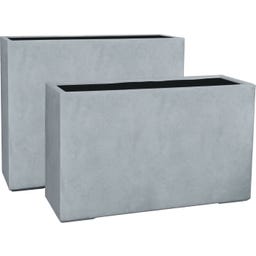 fleur ami Pure Raumteiler grau - 100 x 35 x 60 cm