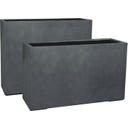 fleur ami Pure Raumteiler anthrazit - 100 x 35 x 60 cm