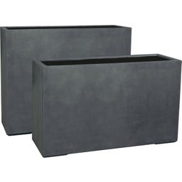 fleur ami Pure Raumteiler anthrazit - 100 x 35 x 60 cm
