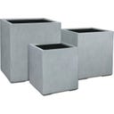 fleur ami Pure Pflanzwürfel grau - 40 x 40 x 44 cm