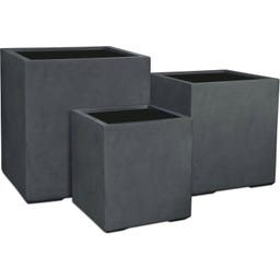 fleur ami Pure Pflanzwürfel anthrazit - 40 x 40 x 44 cm