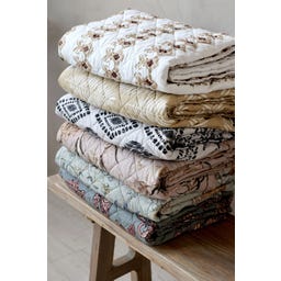Chic Antique Quilt à Motif Cachemire