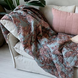 Chic Antique Quilt à Motif Cachemire