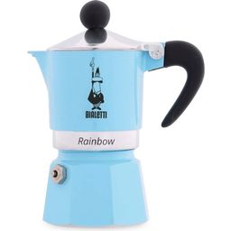 Bialetti Cafetière Italienne Rainbow 1 Tasse - Bleu clair