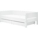 Flexa WHITE Einzelbett mit Schubladen - weiß