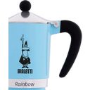 Bialetti Cafetière Italienne Rainbow 1 Tasse - Bleu clair