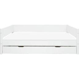 Flexa WHITE Einzelbett mit Ausziehbett - weiß