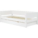 Flexa WHITE Einzelbett mit Ausziehbett - weiß