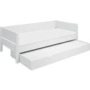 Flexa WHITE Einzelbett mit Ausziehbett - weiß