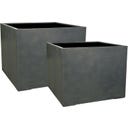 fleur ami Pure Pflanzwürfel XL anthrazit - 80 x 80 x 60 cm