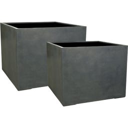 fleur ami Pure Pflanzwürfel XL anthrazit - 80 x 80 x 60 cm