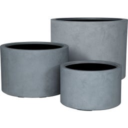 fleur ami Pure Bodengefäß Cylinder grau - Ø 48 cm, H 30 cm